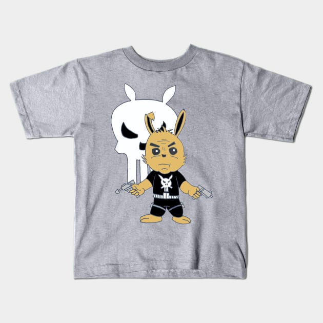 The Bunnisher Kids T-Shirt by Loose Tangent Arts